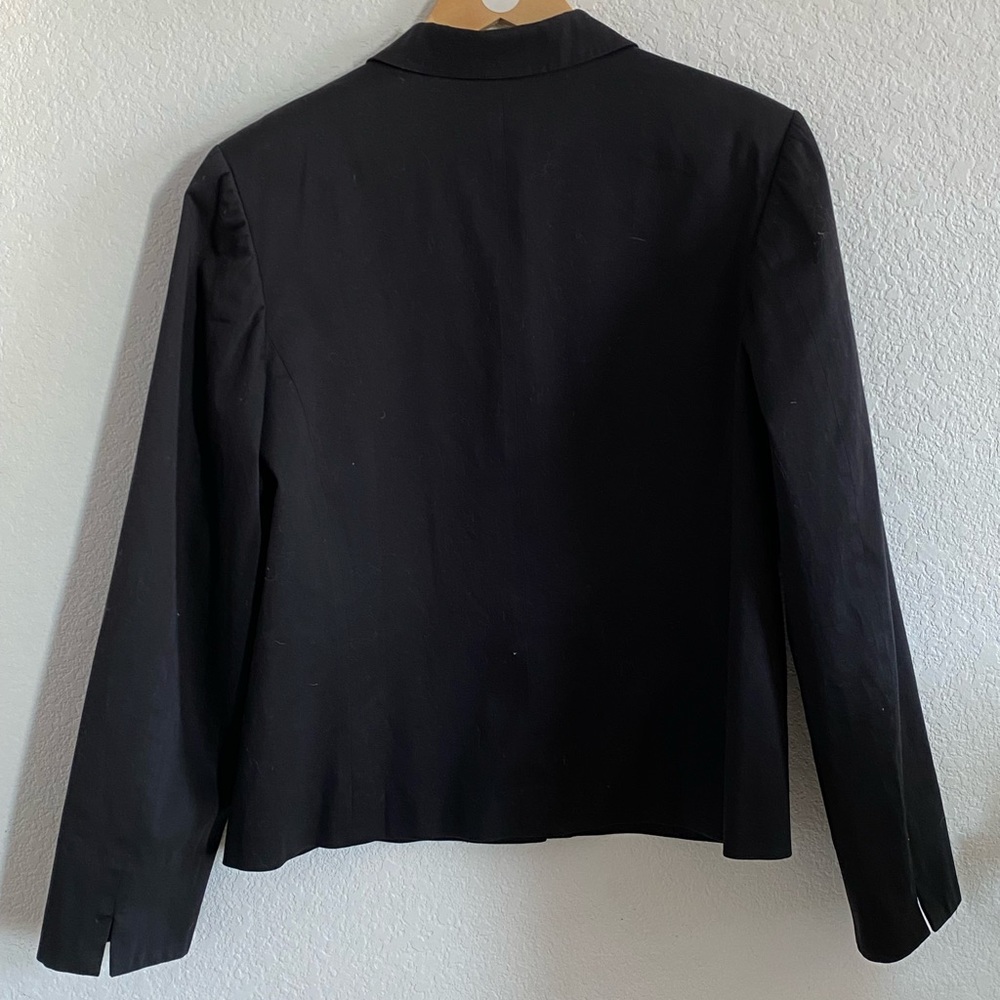 Pendleton, Black Button Front Blazer Size 12 Tall - image 7